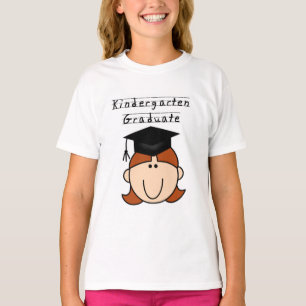 Red Hair GIrl Kindergarten Graduate  Tshirts