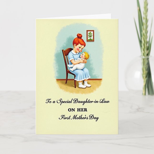 Red Hair Mother Love Card (Front)