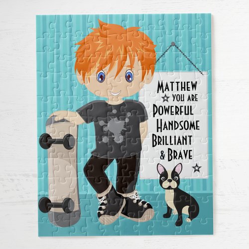 Red Hair Powerful and Brave Boy Jigsaw Puzzle