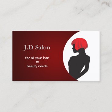 red Hair Salon businesscards Business Card