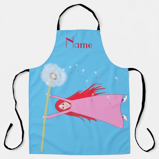 Red-haired Dandelion Girl Thunder_Cove Apron (Front)
