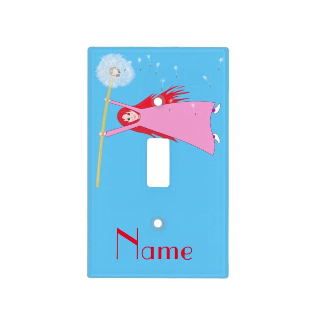 Red-haired Dandelion Girl Thunder_Cove Light Switch Cover (Front)