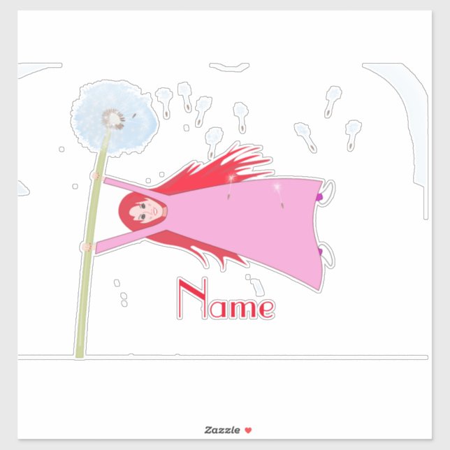 Red-haired Dandelion Girl Thunder_Cove Sticker (Sheet)