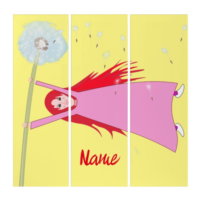 Red-haired Dandelion Girl Thunder_Cove  Triptych (Front)