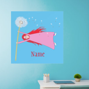 Red-haired Dandelion Girl Thunder_Cove Wall Decal