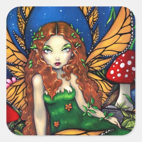 Red Haired Fairy Queen Sticker