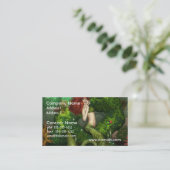 Red Haired Mermaid Business Cards (Standing Front)