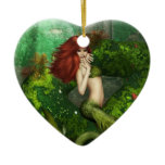 Red Haired Mermaid Ornament