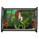 Red Haired Mermaid Serving Tray