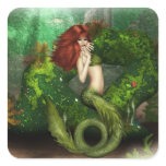 Red Haired Mermaid Stickers