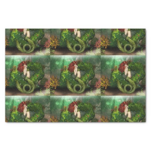 Red Haired Mermaid Tissue Paper