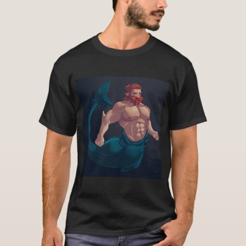 red-haired merman T-Shirt