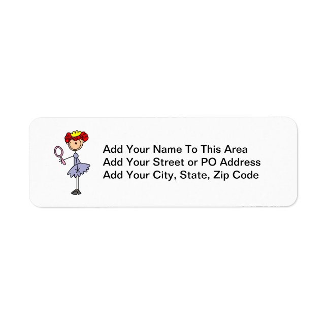 Red Haired Princess Label (Front)
