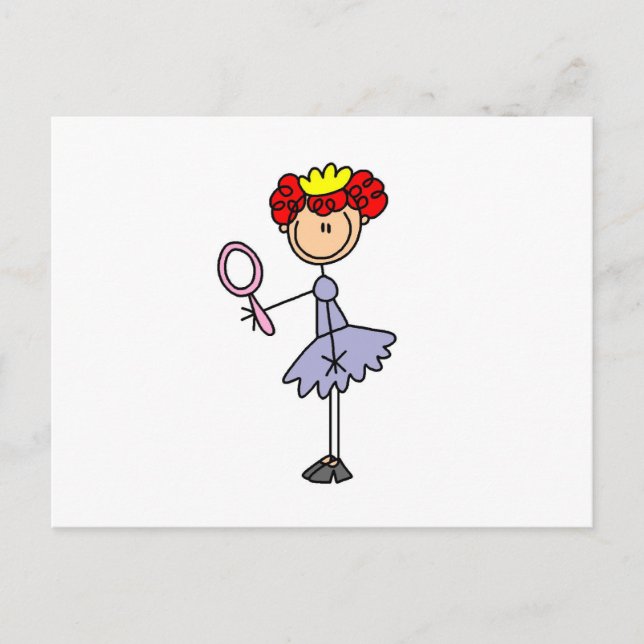 Red Haired Princess Postcard (Front)