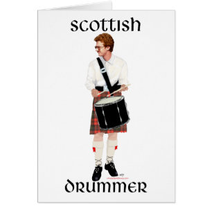 Red Haired Scottish Drummer Cards