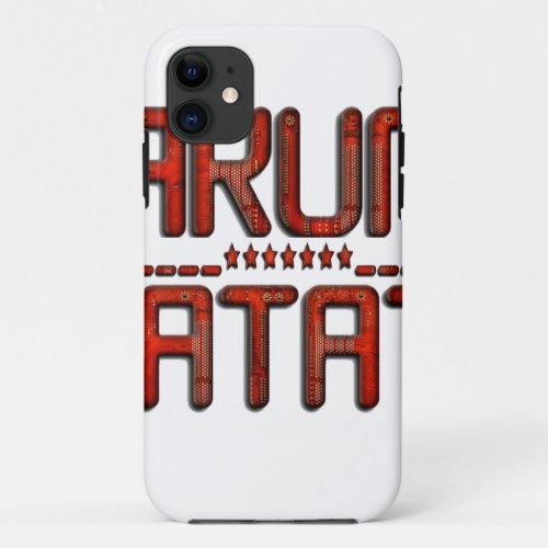   Red Hakuna Matata 3D Techno Star Design iPhone 11 Case