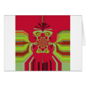 Red Hakuna Matata pattern Cards (Front Horizontal)