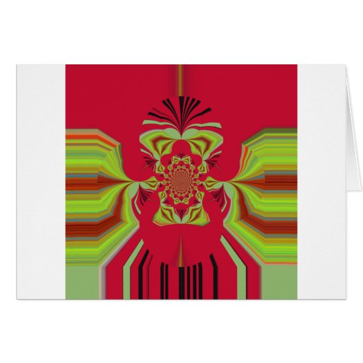 Red Hakuna Matata pattern Cards (Front Horizontal)