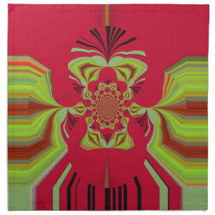 Red Hakuna Matata pattern Cloth Napkin
