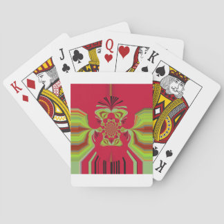 Red Hakuna Matata pattern Poker Cards