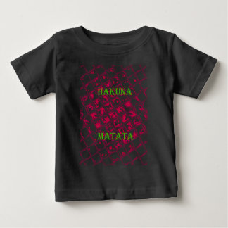 Red Hakuna Matata Style Baby T-Shirt