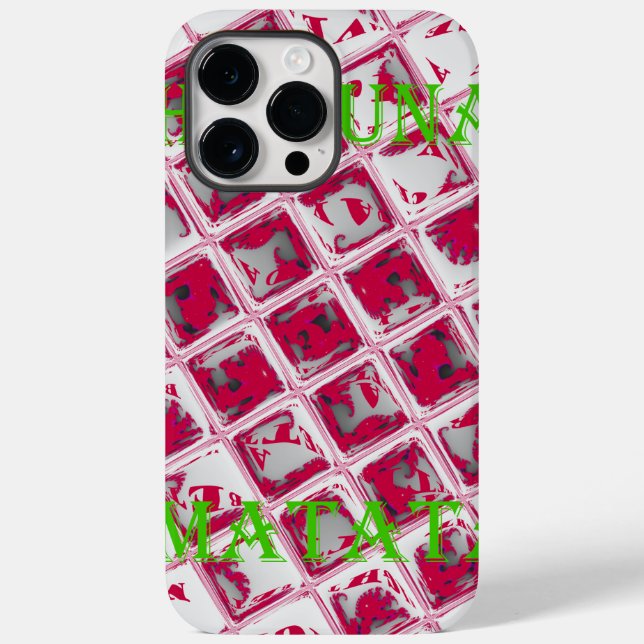 Red Hakuna Matata Style Case-Mate iPhone Case (Back)