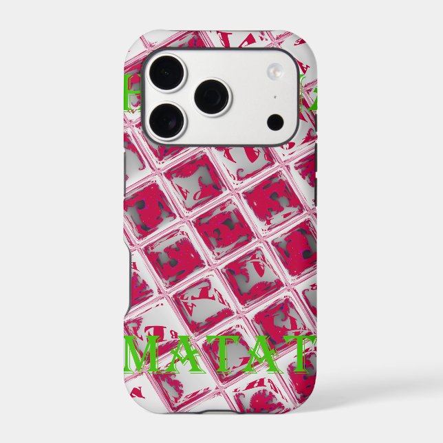 Red Hakuna Matata Style Case-Mate iPhone Case (Back)