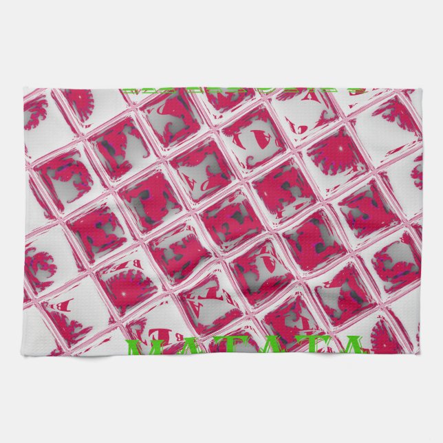 Red Hakuna Matata Style Towel (Horizontal)