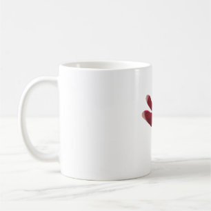 Red Hand Drawn Dragonfly Coffee Mug