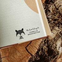 Red Hand-drawn Fox This Book Belongs To Name