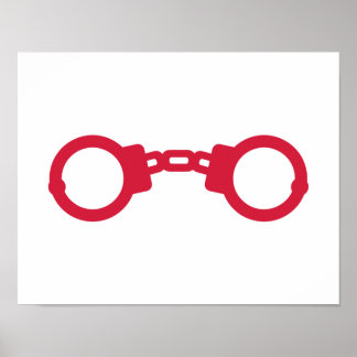Red Handcuffs Poster