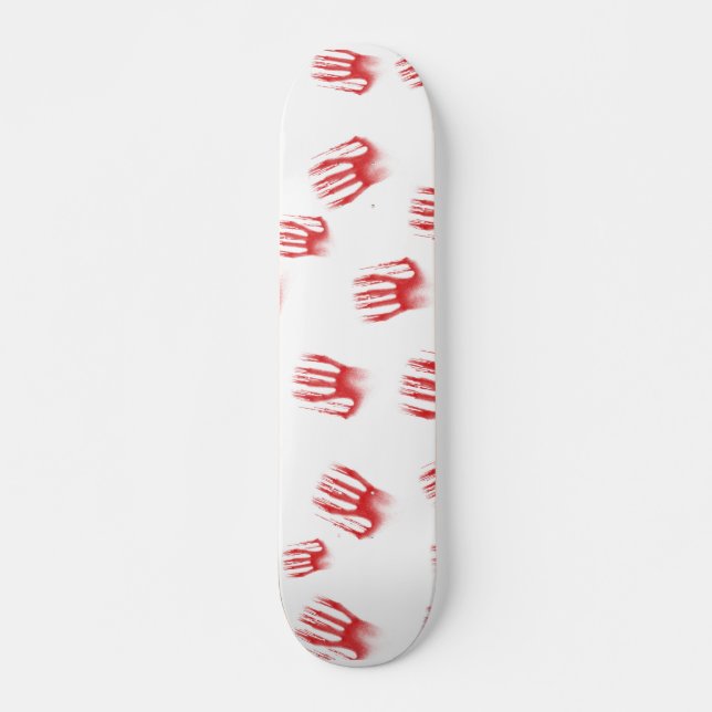 Red Hands Skateboard Deck (Front)