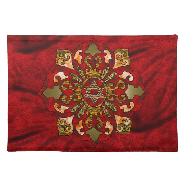 Red Hanukkah Placemat (Front)