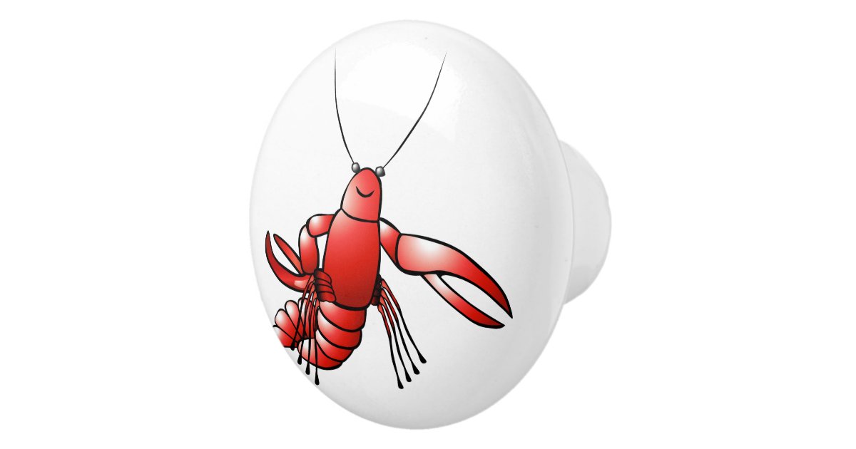Lobster, Crayfish, Crawdad Design, Red, Rubber Crustaceans