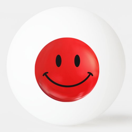 Red Happy Sad Bi Polar Ping Pong Ball