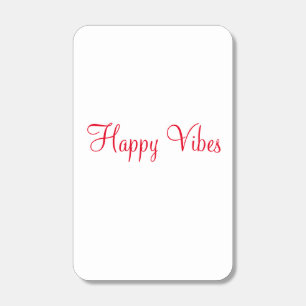 Red happy vibes holiday simple minimal calligraphy matchboxes