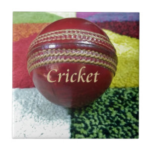 Red Hard Ball Glory Cricket Art Mug Coaster Kitche