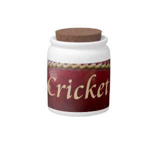 Red Hard Ball Glory Cricket Art Mug Coaster Kitche Candy Jar