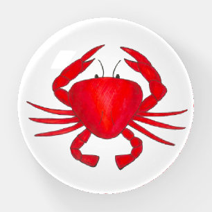 Red Hard Shell Baltimore Maryland Crab Seafood Paperweight