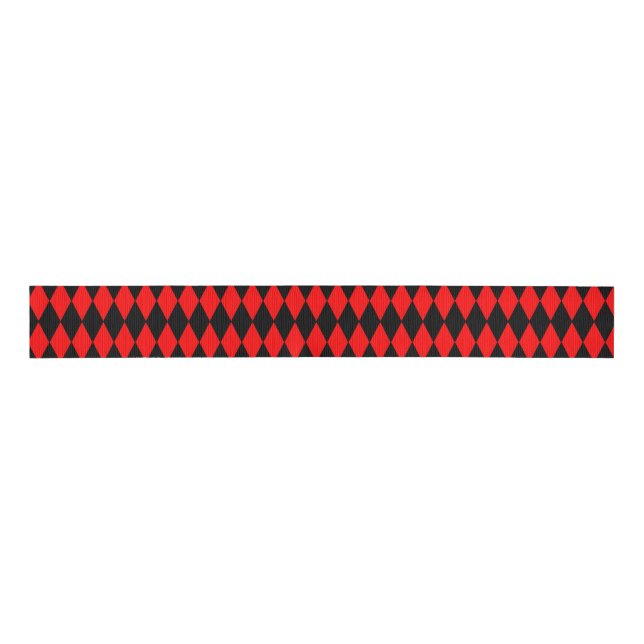 RED HARLEQUIN Ribbon (Front)