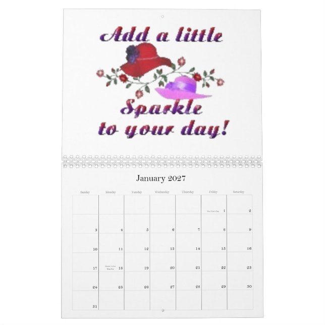 RED HAT CALENDAR (Jan 2027)