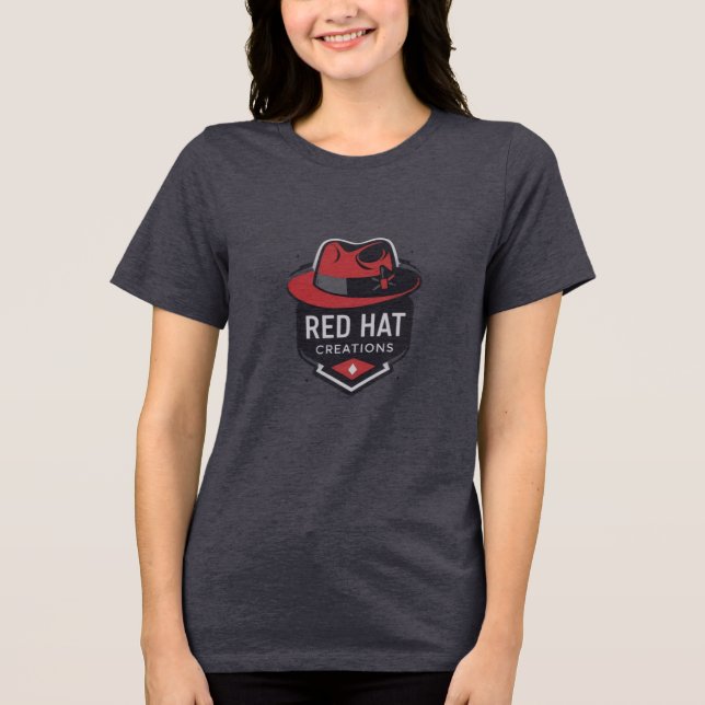 Red Hat Creations Graphic T-Shirt Tri-Blend Shirt (Front)