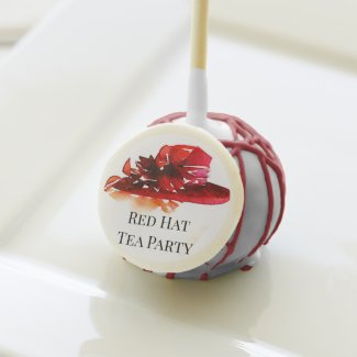Red Hat Decadent  White Chocolate Cake Pop