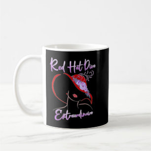 Red Hat Diva Extraordinaire Elegant Gift Coffee Mug