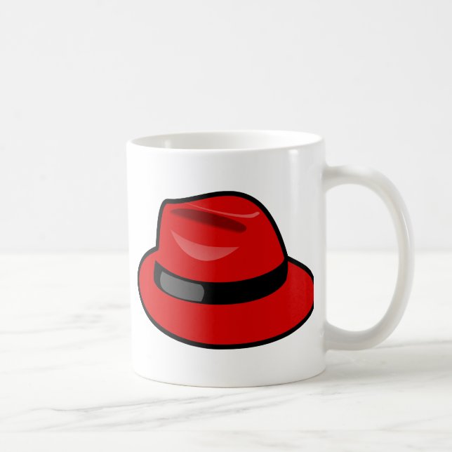 Red Hat Fedora Coffee Mug (Right)