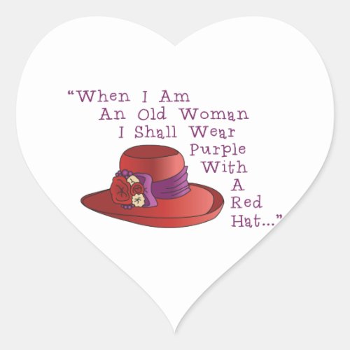 Red Hat Heart Sticker