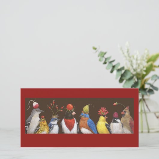 red hat night photo card (Standing Front)