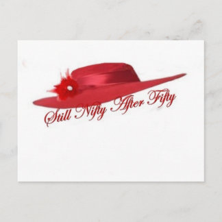 red hat postcard