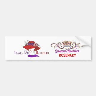 red hat queen bumper sticker - Customized