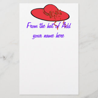 red hat stationery